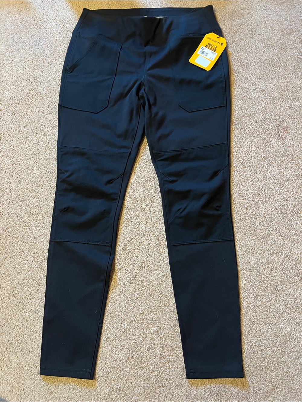 NWT Carhartt Fitted Women's Midweight black
Utility Leggings with Pockets Sz. M